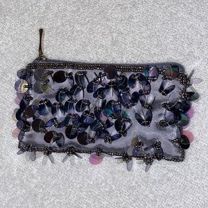 Sequin beaded coin purse
